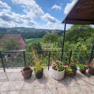 pogled sa terase kuće u Ralji